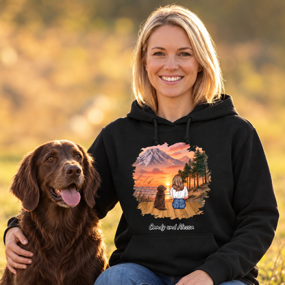 Personalisierter Hoodie - Unterwegs mit Haustier