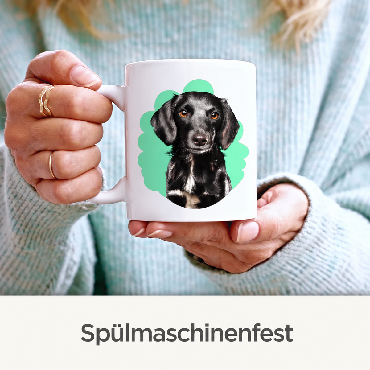 Personalisierte Tasse - Haustierportrait mit Hund