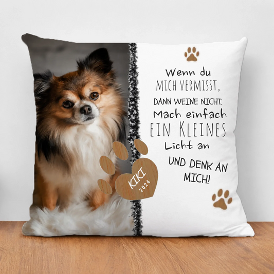 Personalisiertes Kissen - Wenn du mich vermisst
