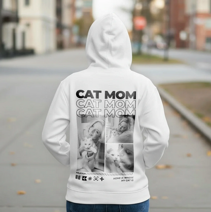 Personalisierter Hoodie - Cat Mom