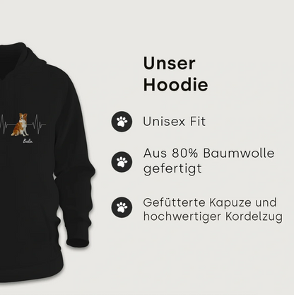 Personalisierter Hoodie - Herzschlag
