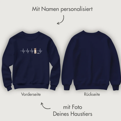 Personalisiertes Sweatshirt - Herzschlag