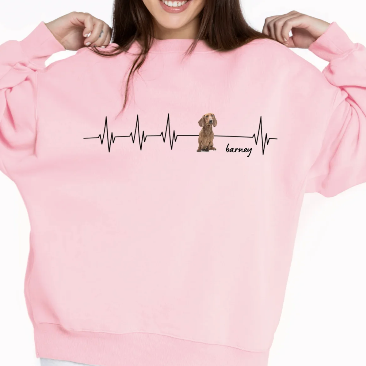 Personalisiertes Sweatshirt - Herzschlag