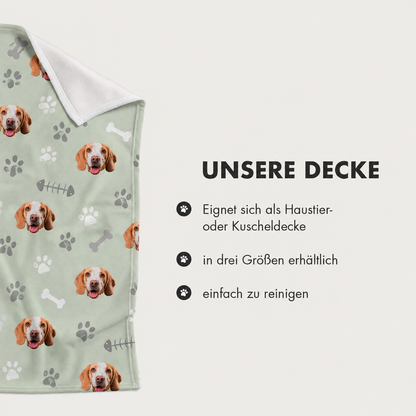 Personalisierte Haustierdecke - Dein Foto