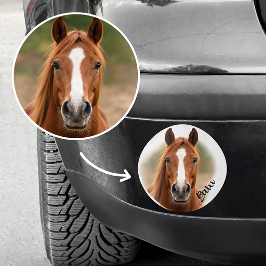 Personalisierter Autoaufkleber - Dein Foto