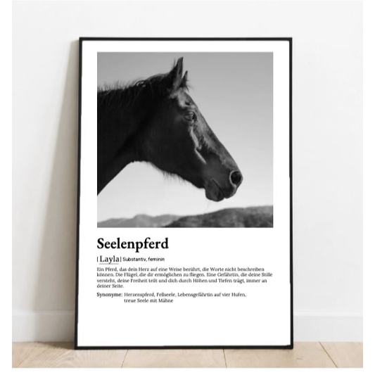 Personalisiertes Poster - Definition Seelentier